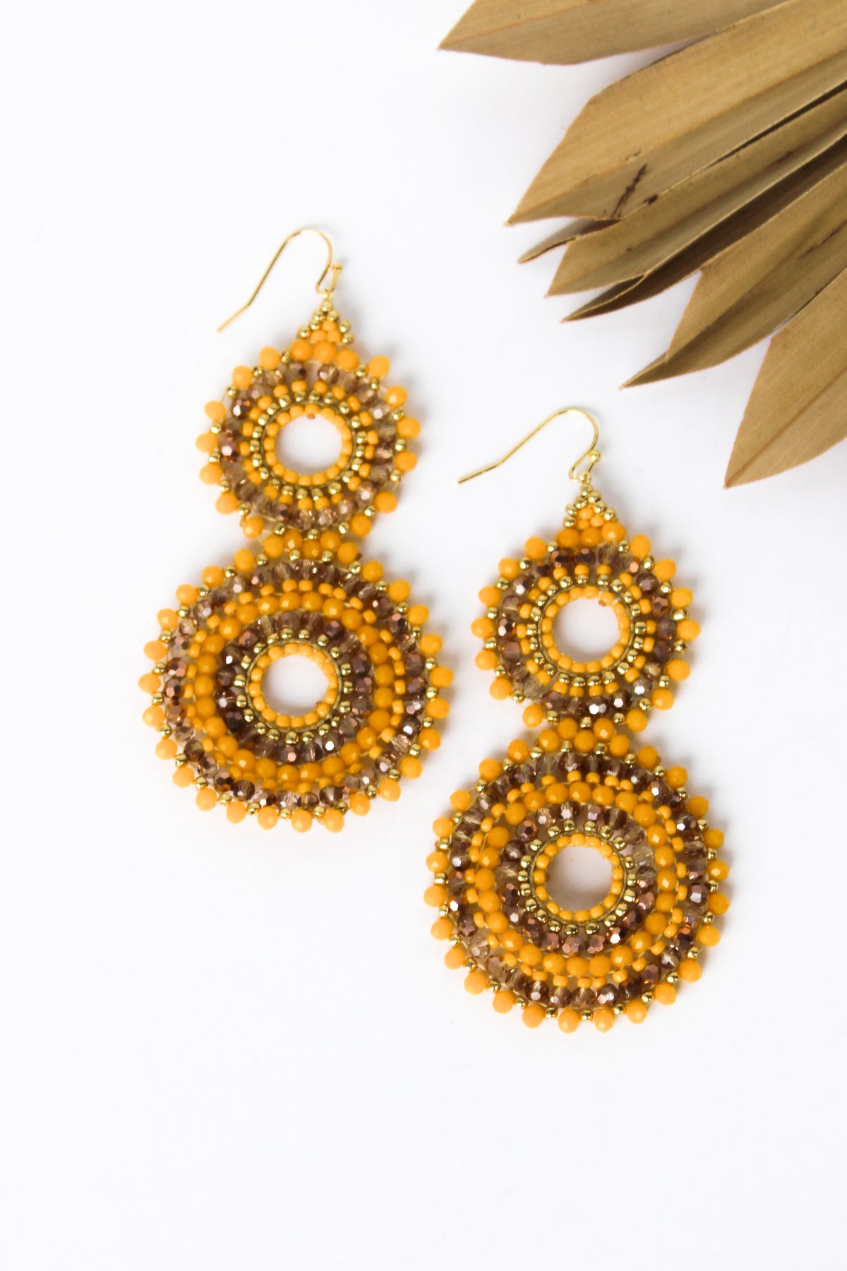 Thai Crystal Double Circle Earrings | Shop Bali Queen