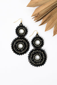 Thai Crystal Double Circle Earrings | Shop Bali Queen