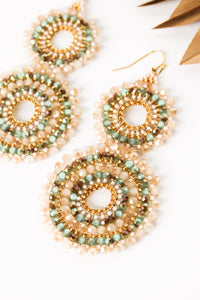 Thai Crystal Double Circle Earrings | Shop Bali Queen