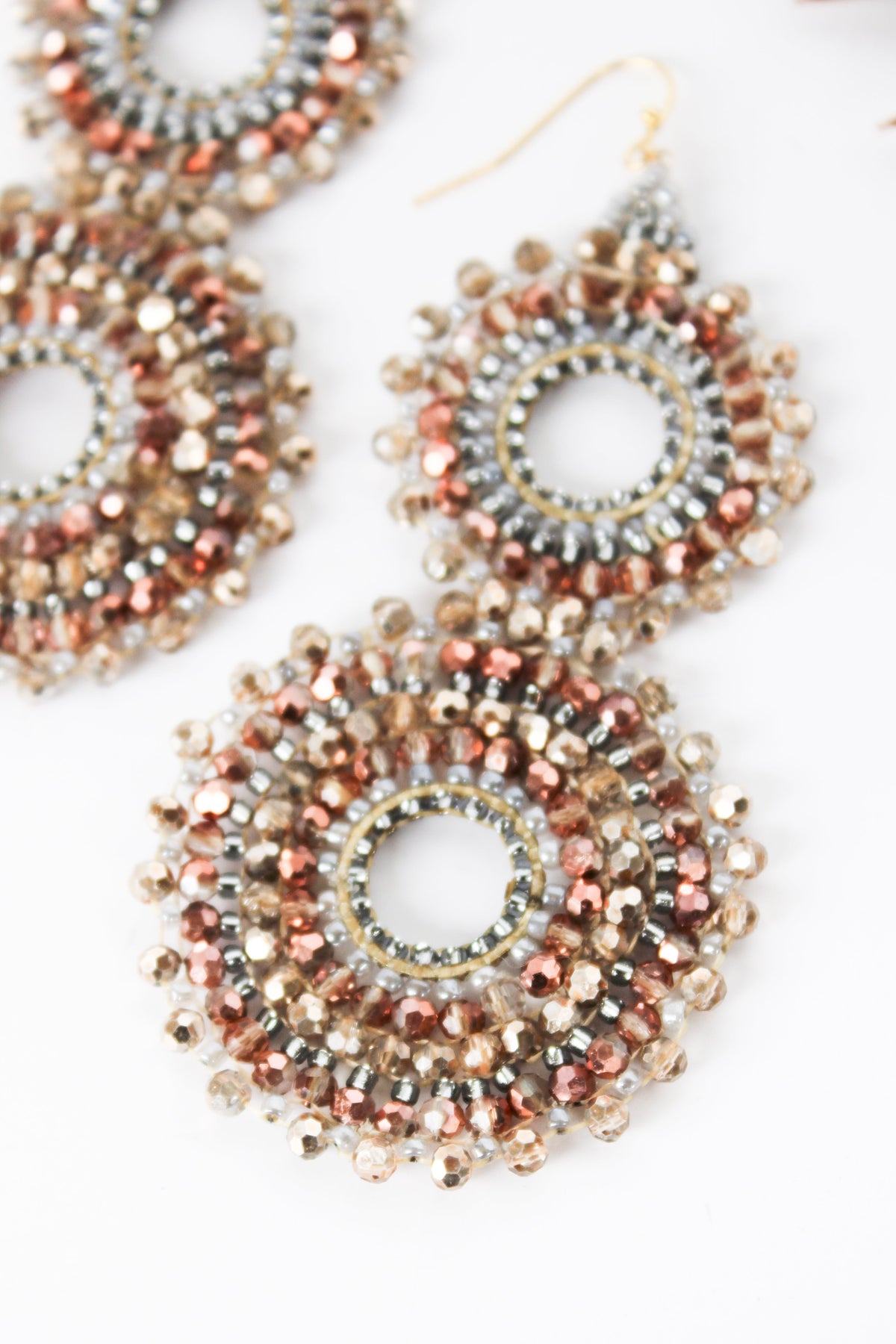 Thai Crystal Double Circle Earrings | Shop Bali Queen