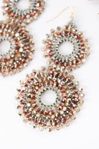 Thai Crystal Double Circle Earrings | Shop Bali Queen