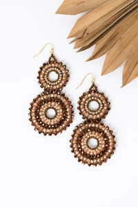 Thai Crystal Double Circle Earrings | Shop Bali Queen