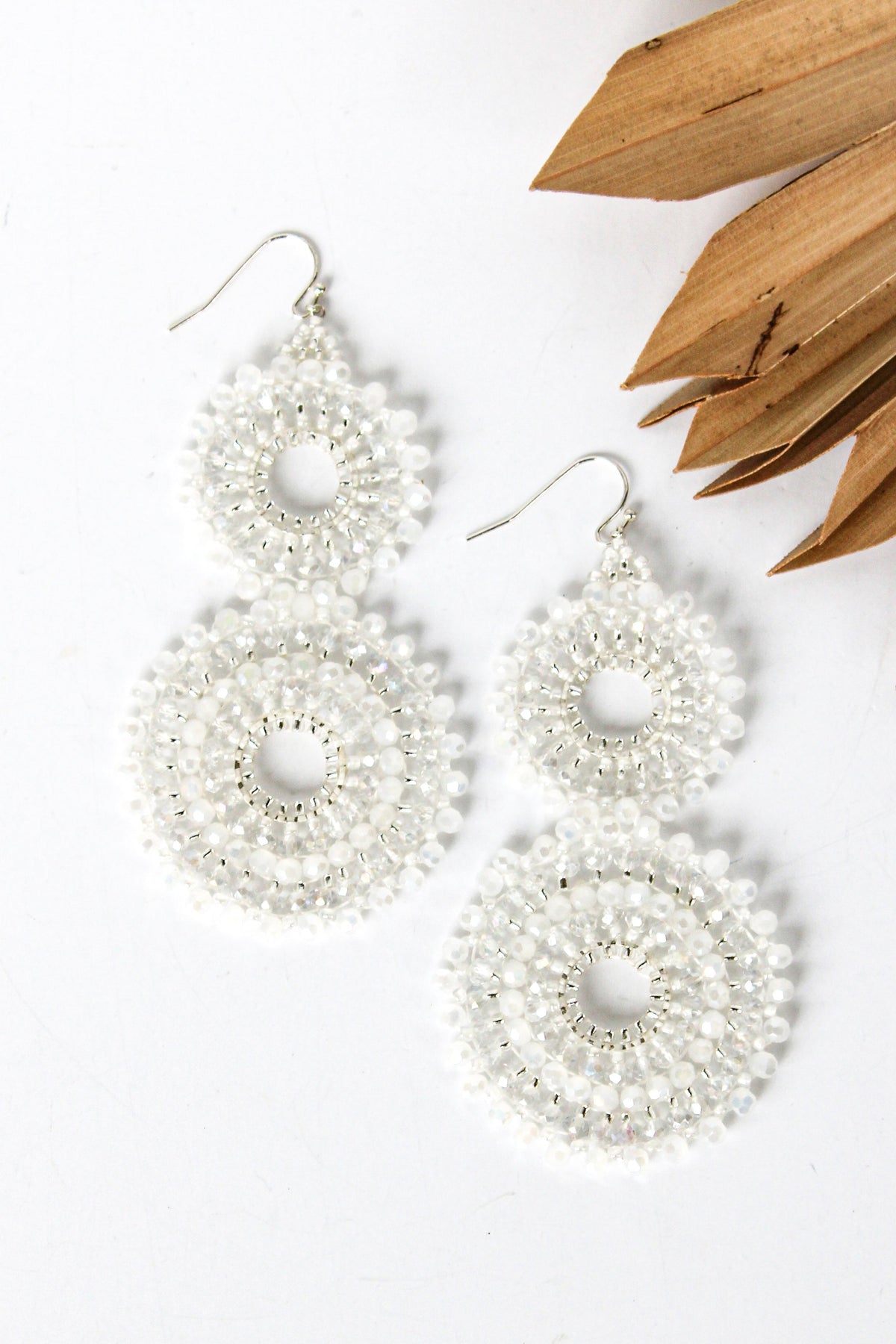 Thai Crystal Double Circle Earrings | Shop Bali Queen