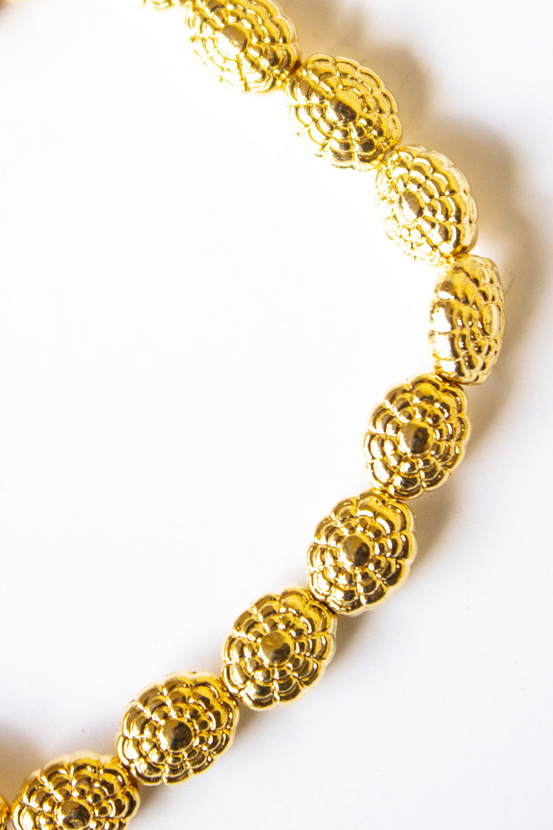 Rosette Gold Alloy Stretch Bracelet | Shop Bali Queen