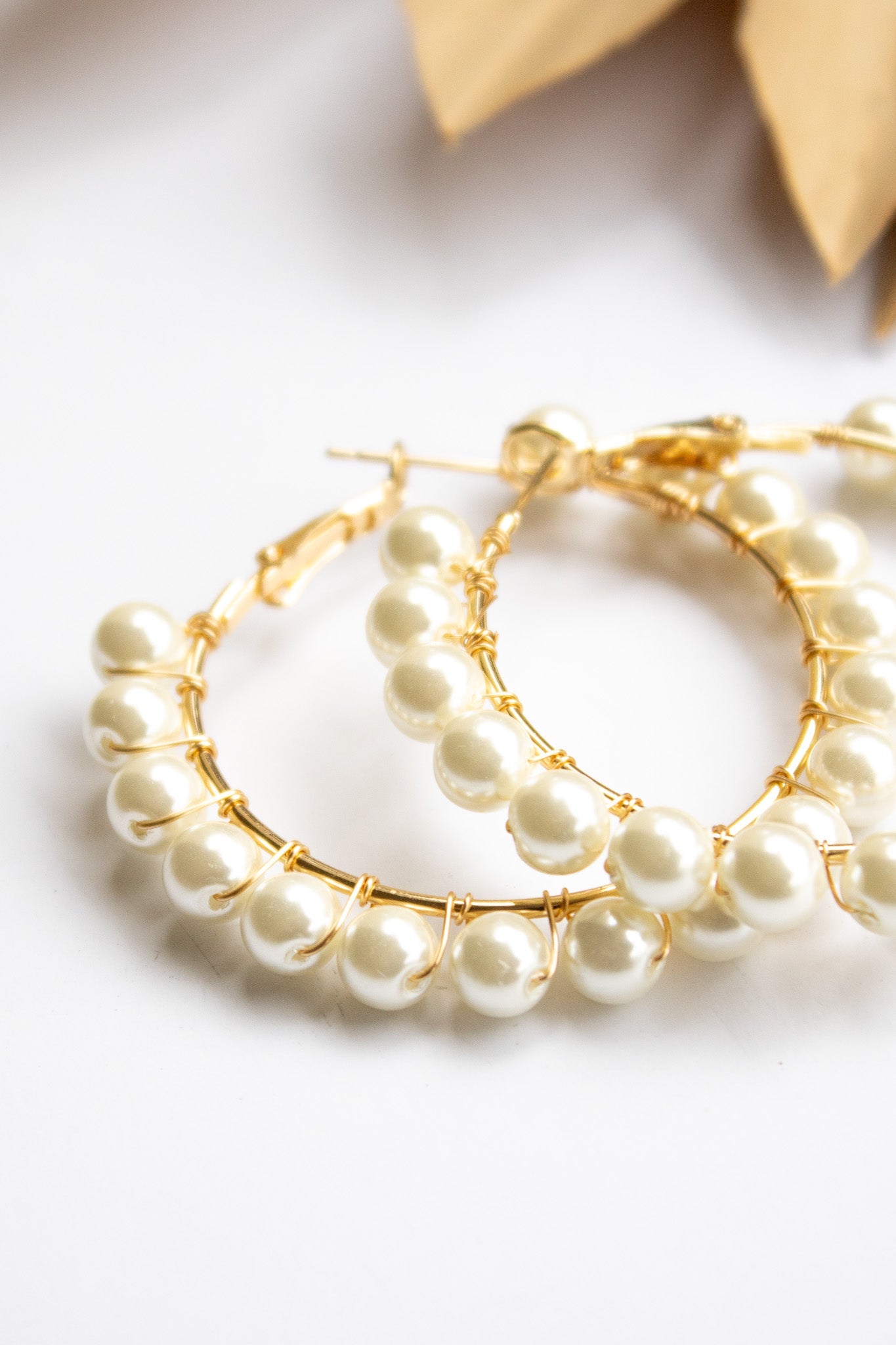 HYERES LOR】23FW☆ Full Moon SL (Y) Pearl Ball Earrings