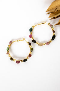 Beach Pebbles Hoop Earrings | Shop Bali Queen