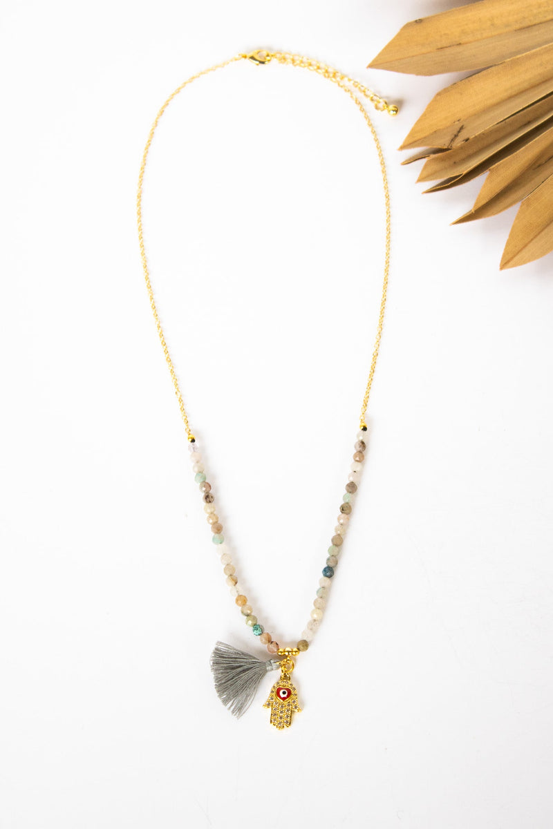 Spirits & Stones Hamsa Necklace | Shop Bali Queen