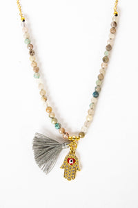 Spirits & Stones Hamsa Necklace | Shop Bali Queen