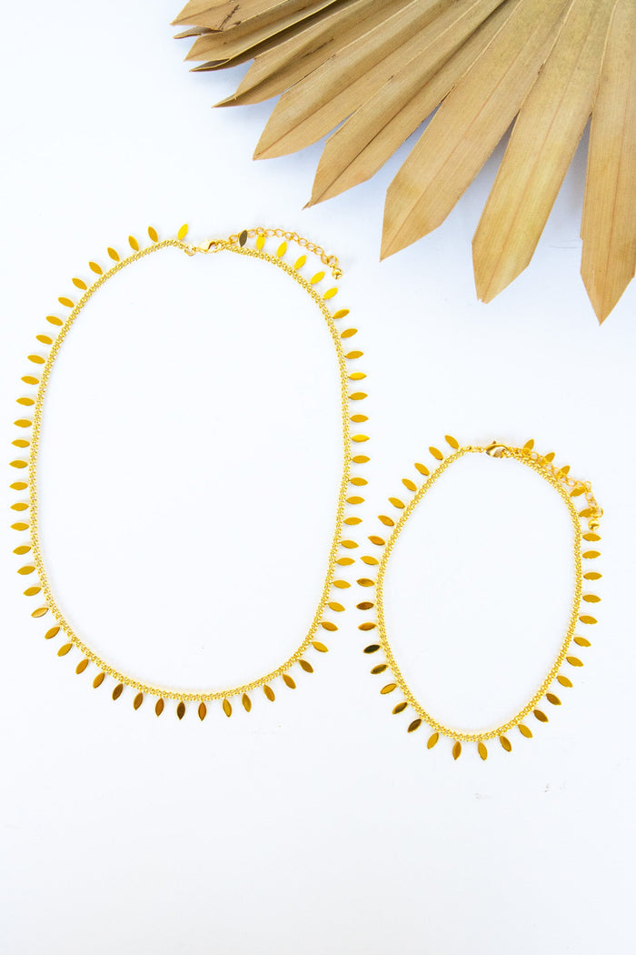Little Leaf Link Necklace | Shop Bali Queen
