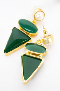 Dasha Jade & Pearl Warrior Earring | Shop Bali Queen