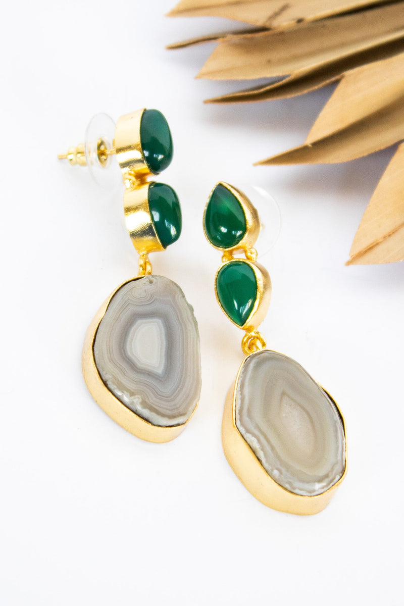 Dasha Jade Crater Earring | Shop Bali Queen