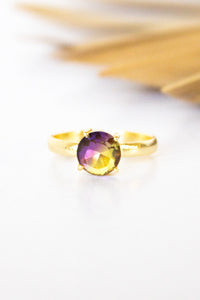 Dasha Crystal Ball Ametrine Ring | Shop Bali Queen