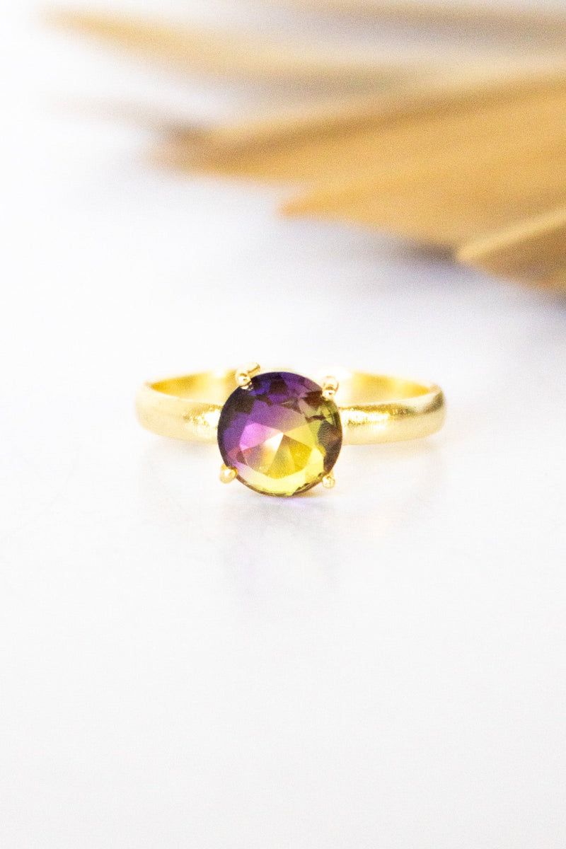 Dasha Crystal Ball Ametrine Ring | Shop Bali Queen