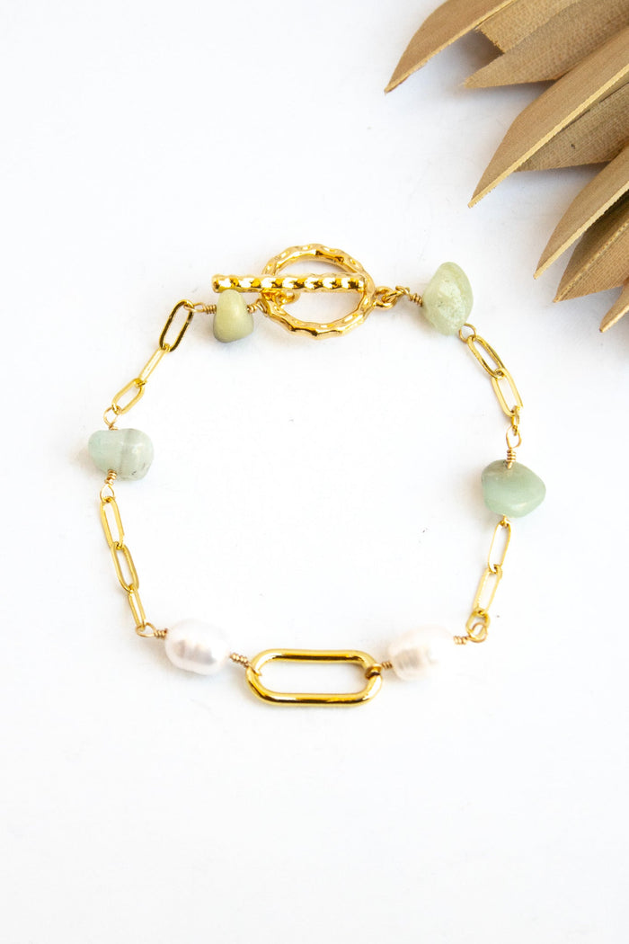 La Perla Amazonite Toggle Bracelet | Shop Coco Rose Boutique Beach & Resort Wear