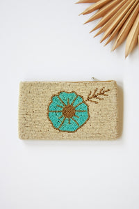 Beach Hibiscus Beaded Clutch | Shop Coco Rose Boutique Beach & Resort Wear