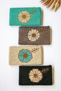 Beach Hibiscus Beaded Clutch | Shop Coco Rose Boutique Beach & Resort Wear