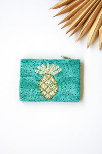 Pineapple Beaded Coin Purse | Shop Coco Rose Boutique Beach & Resort Wear