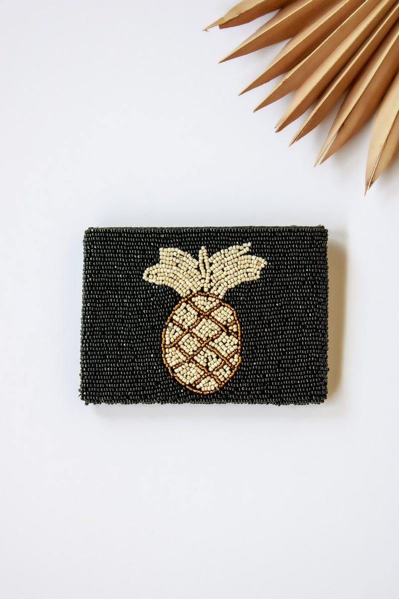 Pineapple Beaded Coin Purse | Shop Coco Rose Boutique Beach & Resort Wear