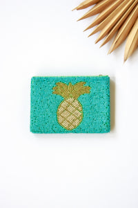 Pineapple Beaded Coin Purse | Shop Coco Rose Boutique Beach & Resort Wear