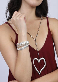 Large Open Heart Alloy Necklace | Shop Bali Queen