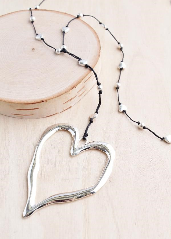 Large Open Heart Alloy Necklace | Shop Bali Queen