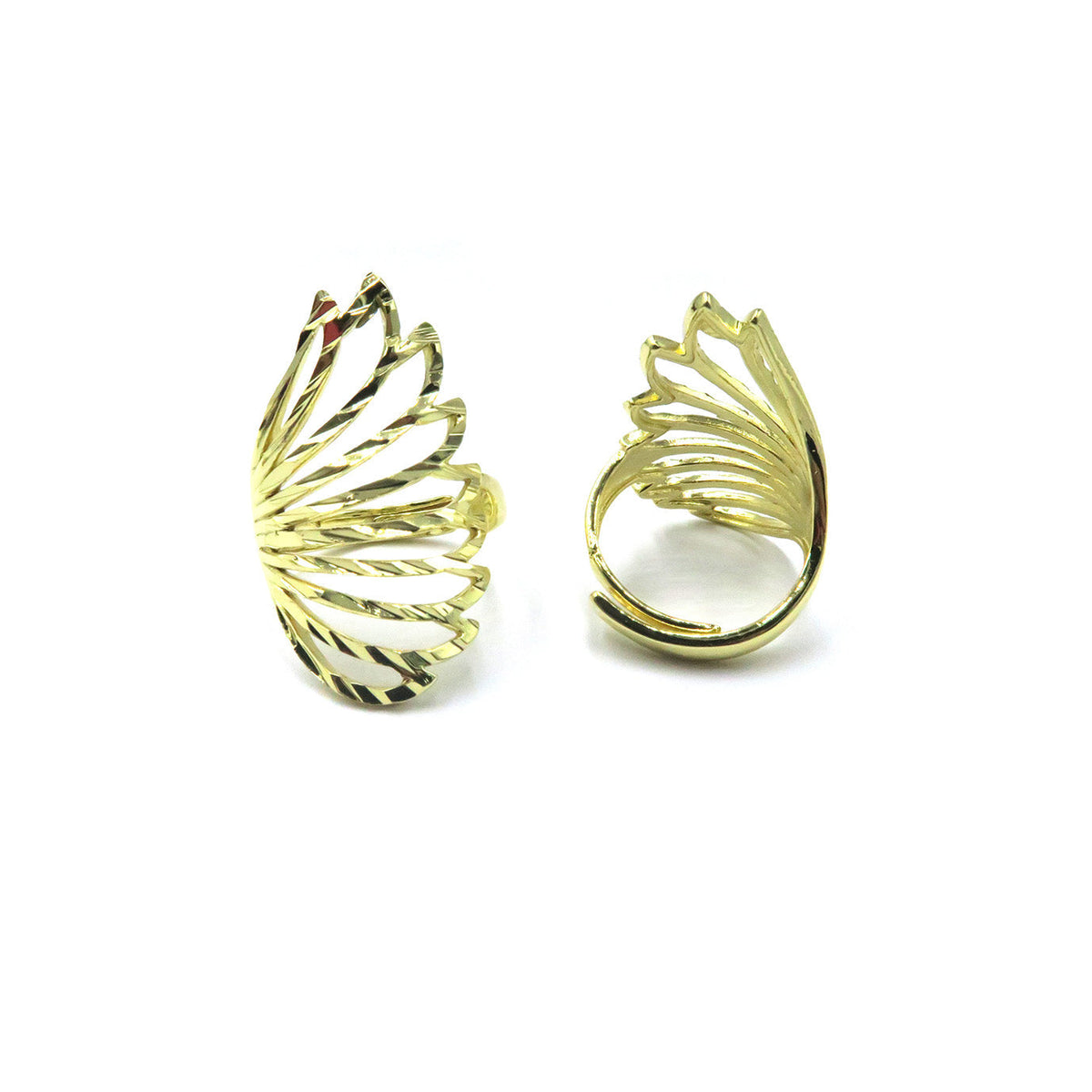 Golden Fan Statement Ring | Shop Bali Queen