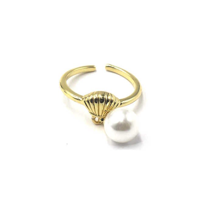 Shell Pearl Charm Ring | Shop Bali Queen