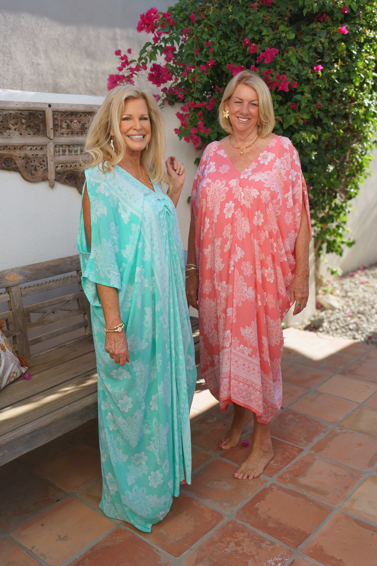 Dahlia Daze Open Shoulder Caftan | Shop Coco Rose Boutique Beach & Resort Wear