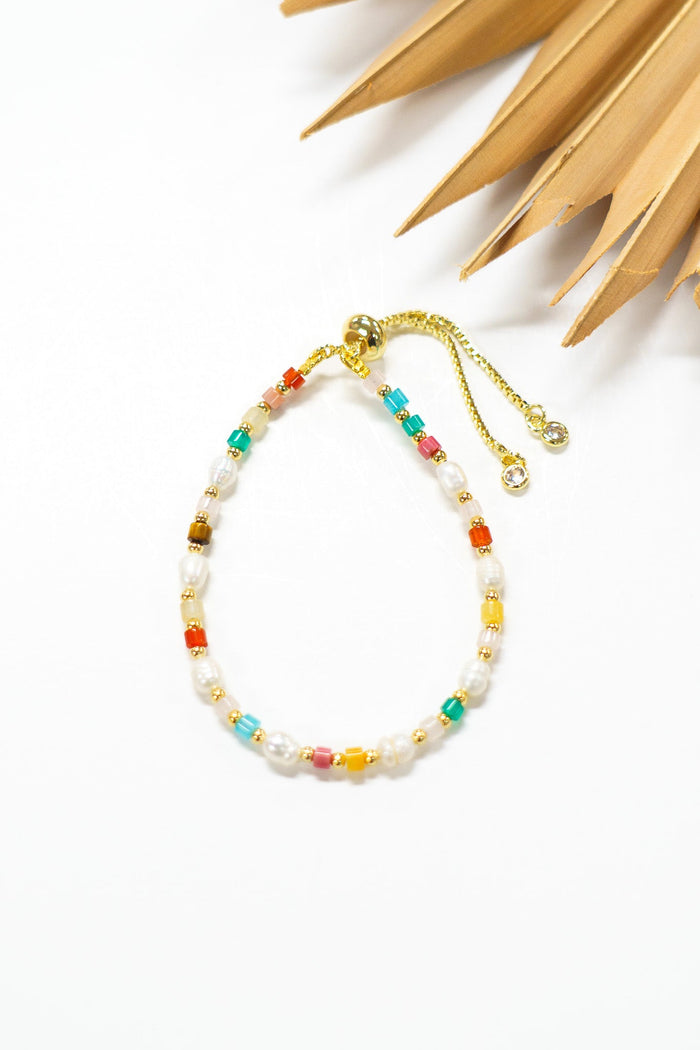 Island Confetti Pearl Pull Bracelet | Shop Bali Queen