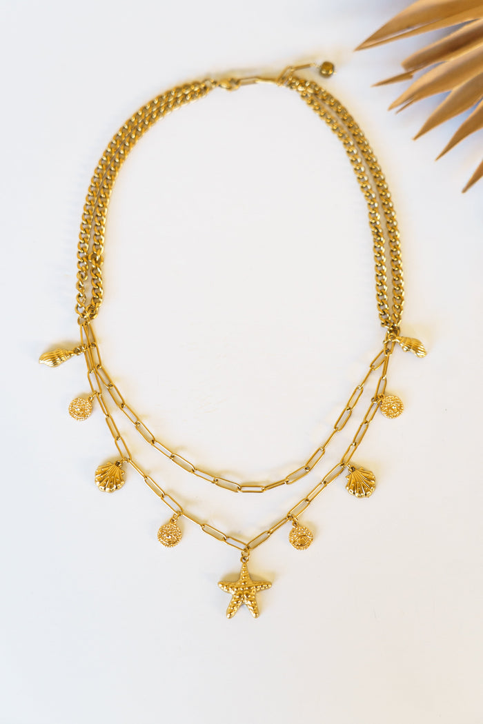 Golden Reef Layered Necklace | Shop Coco Rose Boutique Beach & Resort Wear