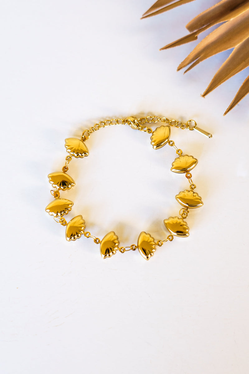 Golden Shell Cascade Bracelet | Shop Coco Rose Boutique Beach & Resort Wear