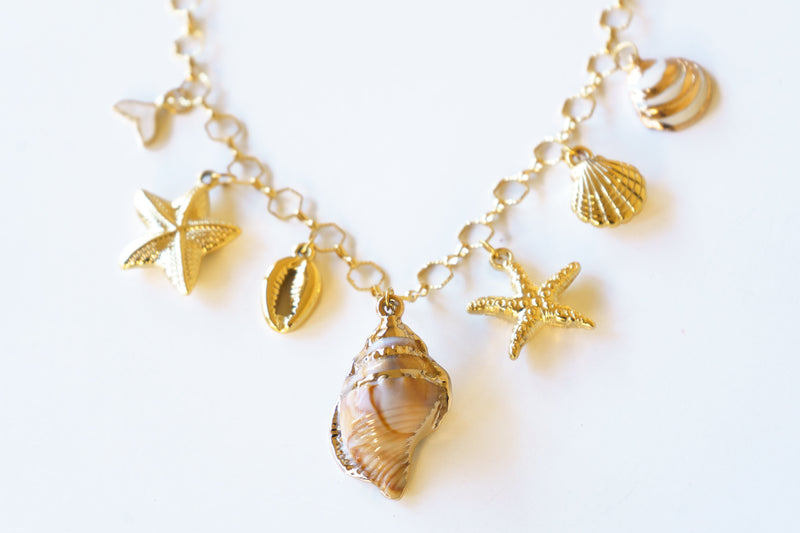 Seafarer Conch Charm Necklace | Shop Coco Rose Boutique Beach & Resort Wear