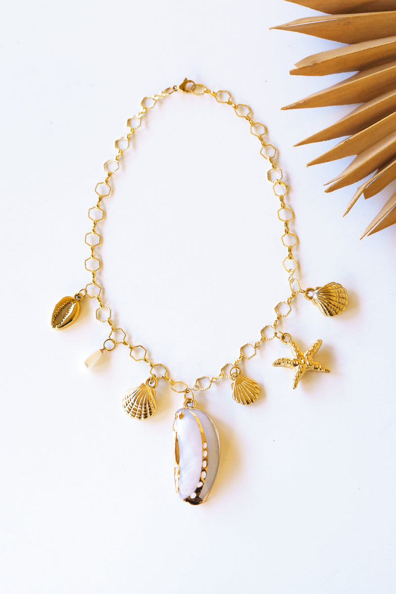 Ocean Charm Cascade Necklace | Shop Coco Rose Boutique Beach & Resort Wear