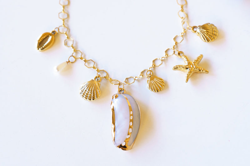 Ocean Charm Cascade Necklace | Shop Coco Rose Boutique Beach & Resort Wear