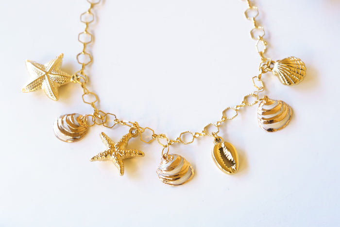 Coastal Treasure Charm Necklace | Shop Coco Rose Boutique Beach & Resort Wear