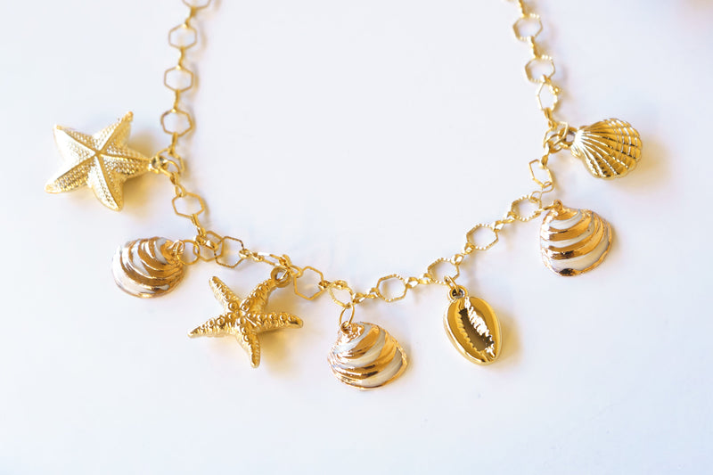 Coastal Treasure Charm Necklace | Shop Coco Rose Boutique Beach & Resort Wear