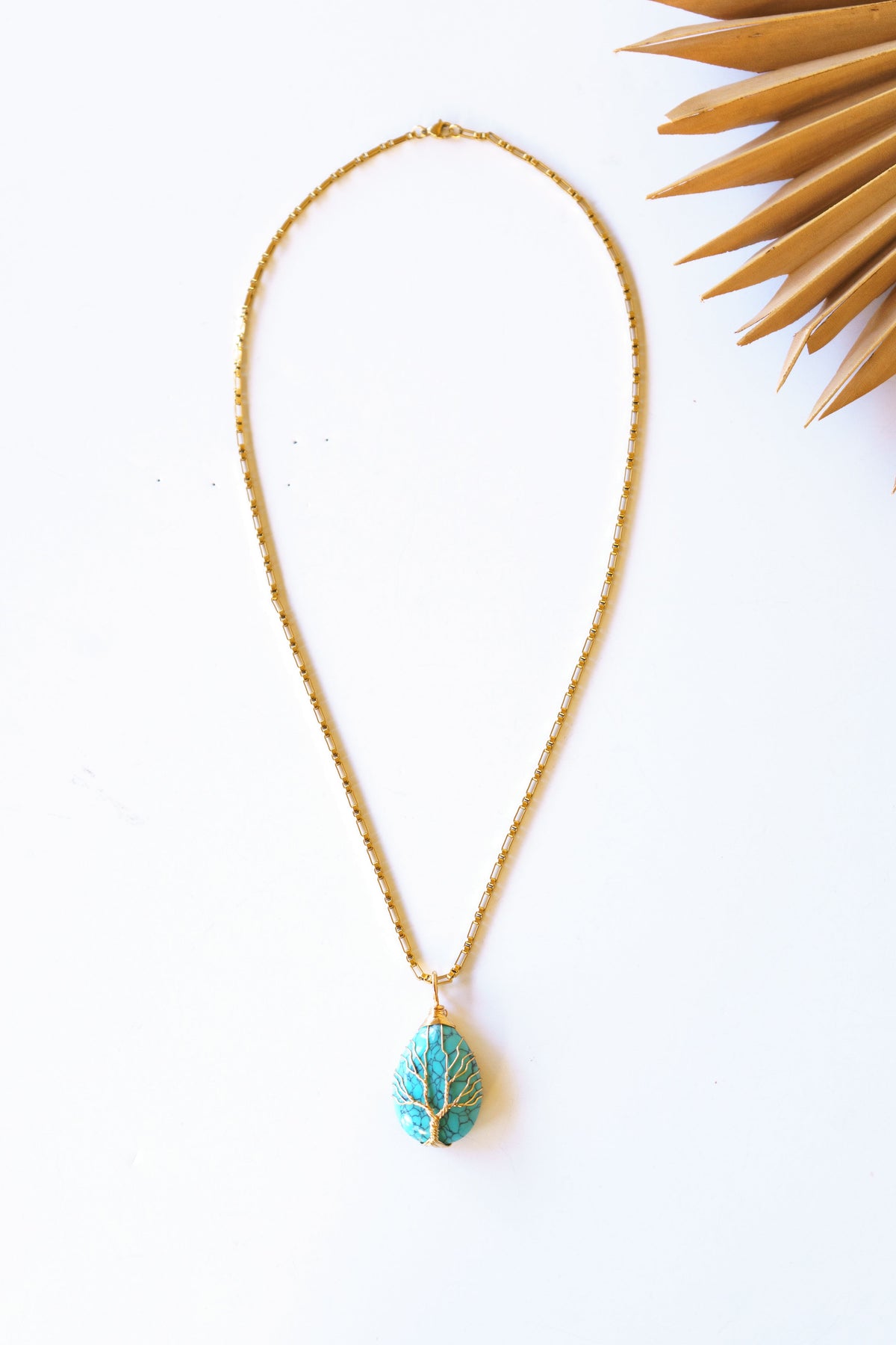 Tree of Life Gemstone Pendant Necklace | Shop Coco Rose Boutique Beach & Resort Wear