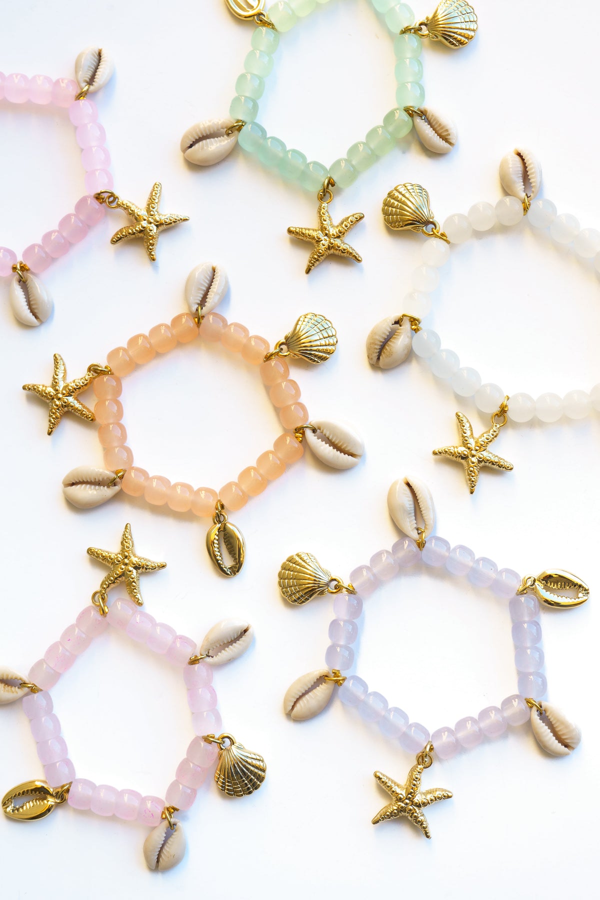 Shell and Starfish Stretch Bracelet | Shop Coco Rose Boutique Beach & Resort Wear