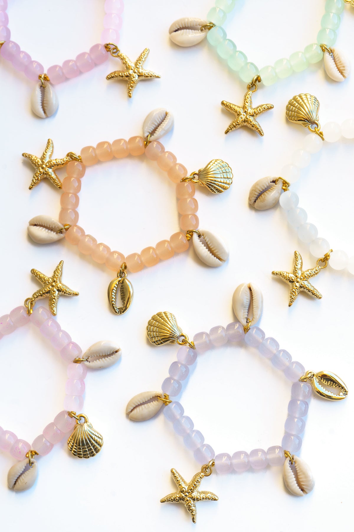 Shell and Starfish Stretch Bracelet | Shop Coco Rose Boutique Beach & Resort Wear