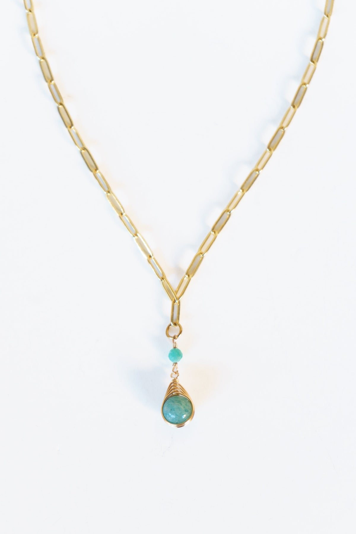 Sea Glass Drop Necklace | Shop Coco Rose Boutique Beach & Resort Wear