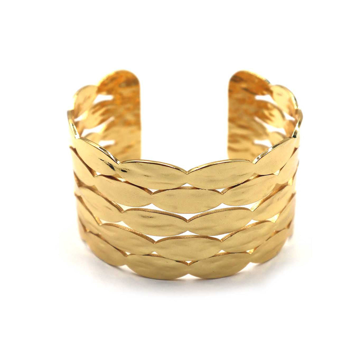 Woven Gold Cuff Bracelet | Shop Bali Queen