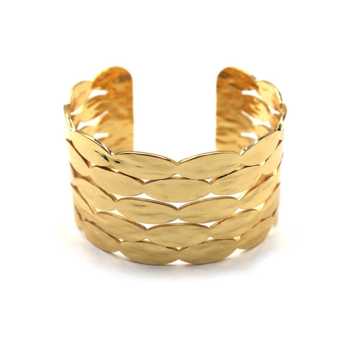 Woven Gold Cuff Bracelet | Shop Bali Queen