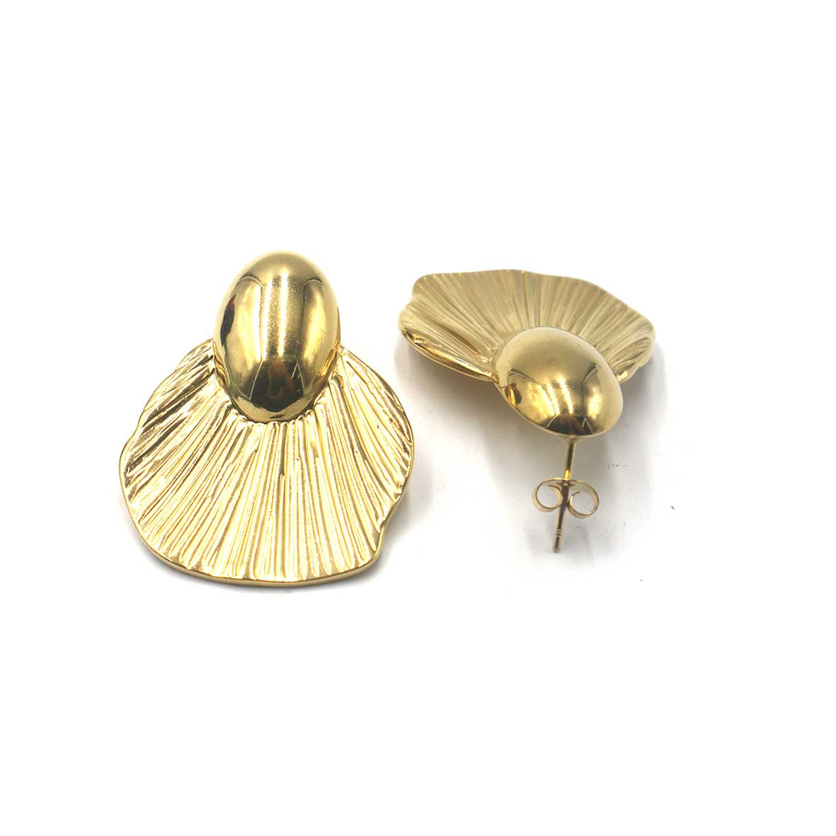 Shell Fan Stud Earrings | Shop Bali Queen