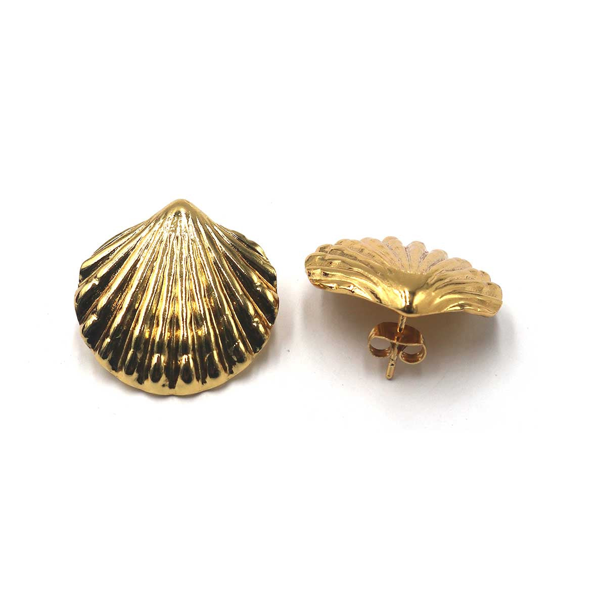 Scallop Shell Stud Earrings | Shop Bali Queen
