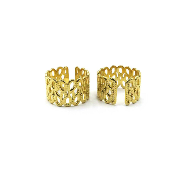 Golden Circle Cuff Ring | Shop Bali Queen