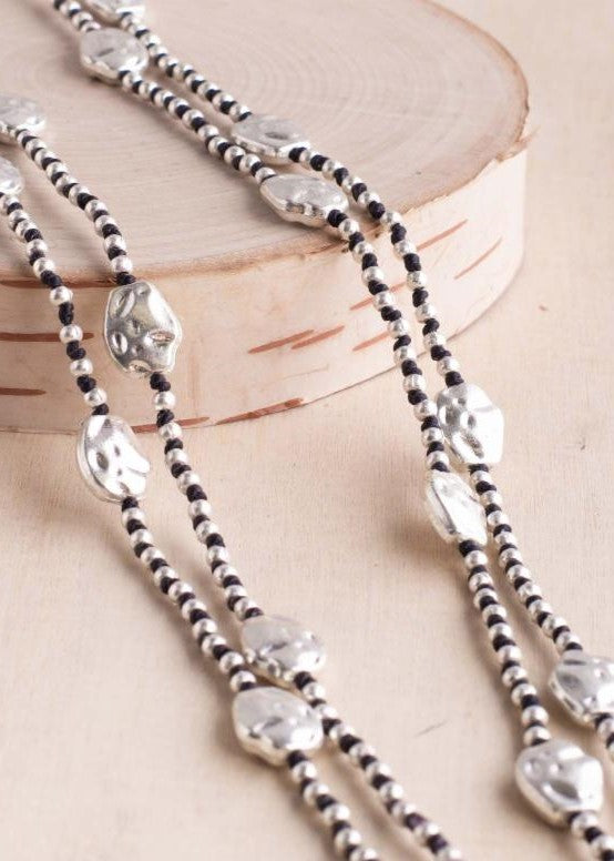 Silver Nugget Layering Alloy Necklace | Shop Bali Queen