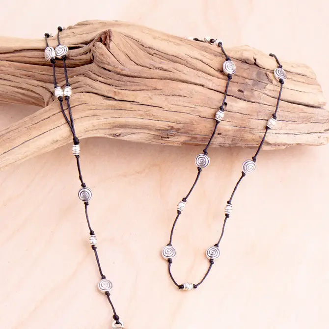 Puffy Swirl Alloy Necklace | Shop Bali Queen