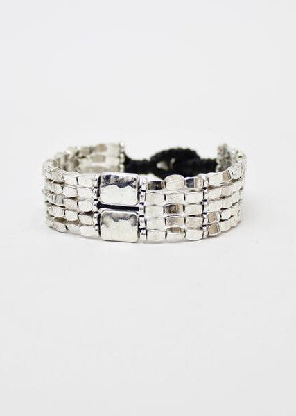 Double Rectangle Premium Alloy Bracelet | Shop Bali Queen