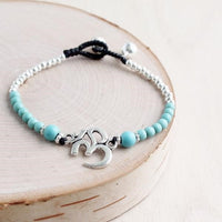 Ohm Stone Alloy Bracelet | Shop Bali Queen