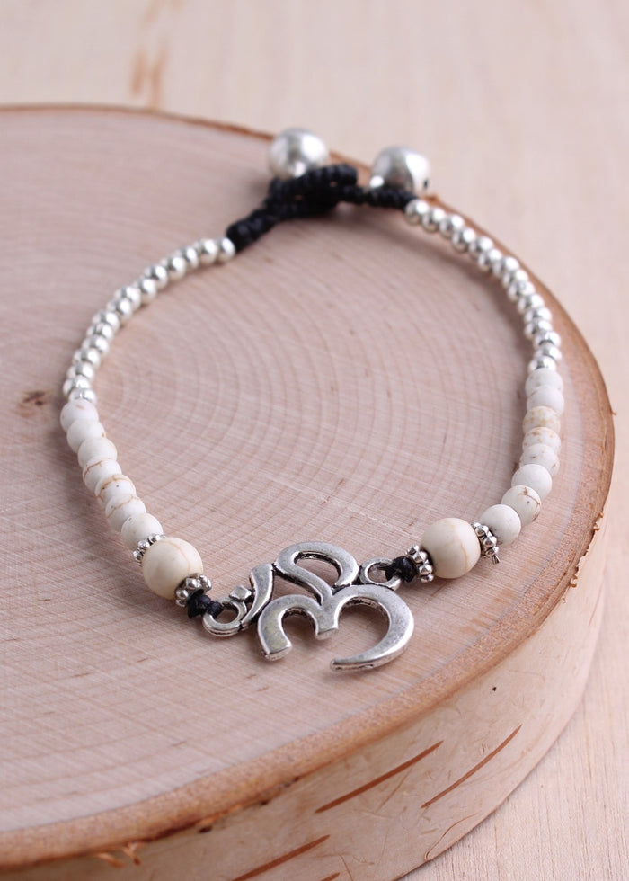 Ohm Stone Alloy Bracelet | Shop Bali Queen